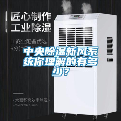中央除濕新風系統你理解的有多少?