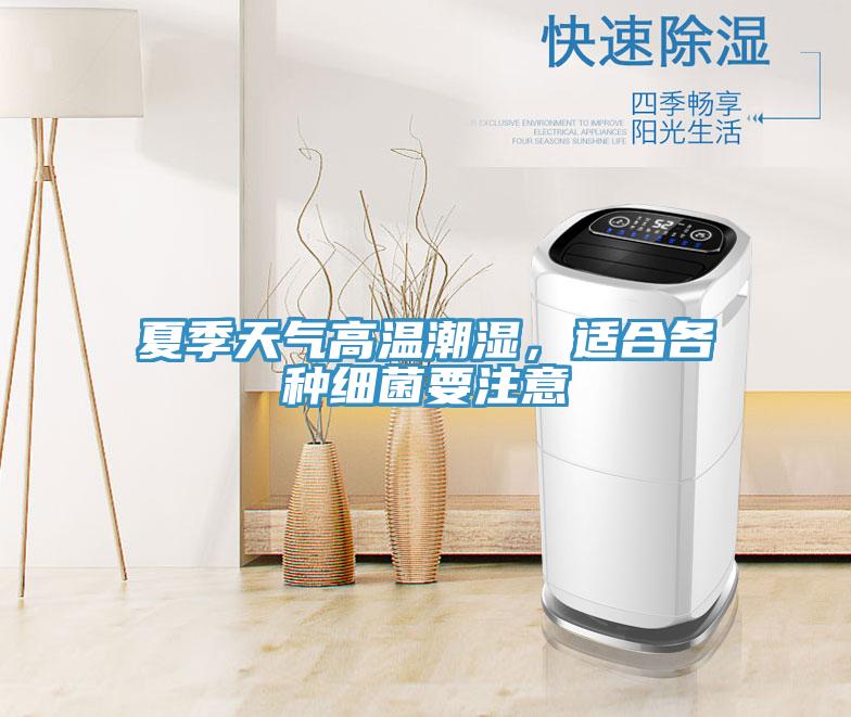 夏季天氣高溫潮濕,適合各種細菌要注意