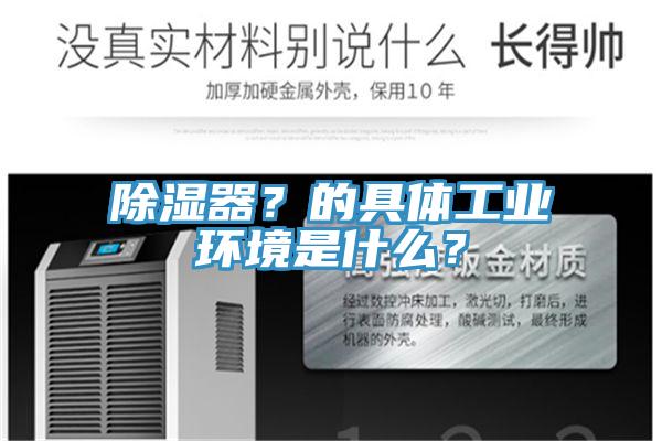 除濕器？的具體工業(yè)環(huán)境是什么？