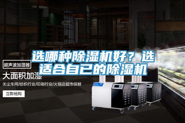 選哪種除濕機好？選適合自已的除濕機