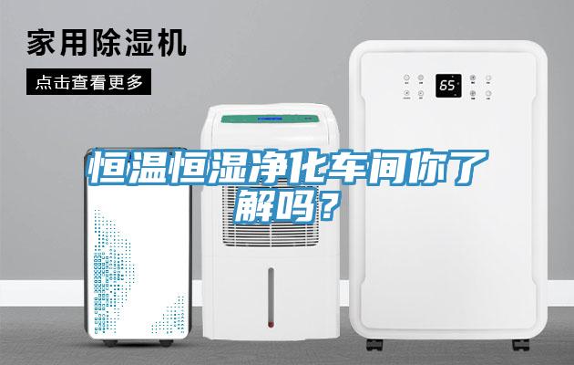 恒溫恒濕凈化車(chē)間你了解嗎？
