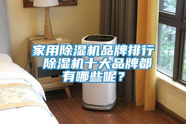 家用除濕機品牌排行 除濕機十大品牌都有哪些呢?