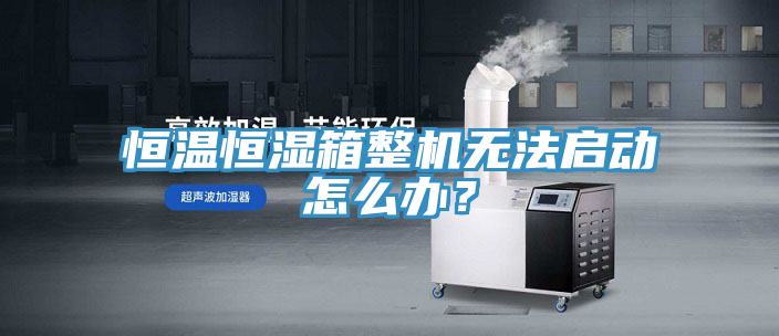 恒溫恒濕箱整機無法啟動怎么辦？