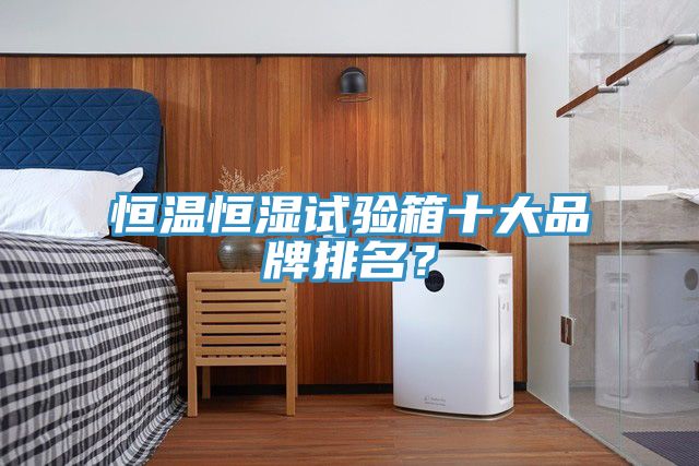 恒溫恒濕試驗箱十大品牌排名？