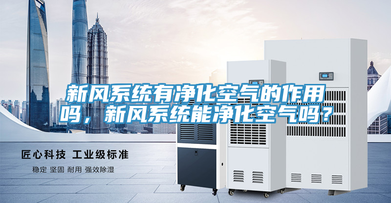 新風系統有凈化空氣的作用嗎，新風系統能凈化空氣嗎？