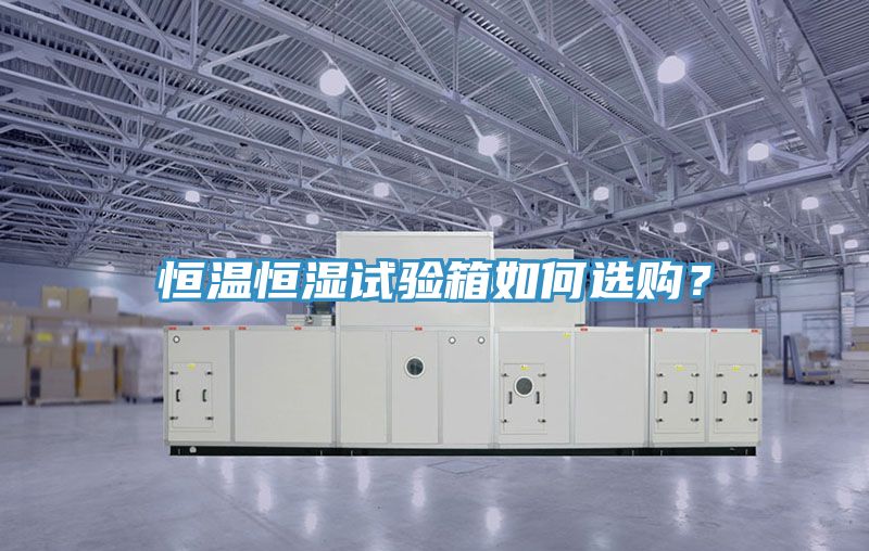 恒溫恒濕試驗(yàn)箱如何選購?