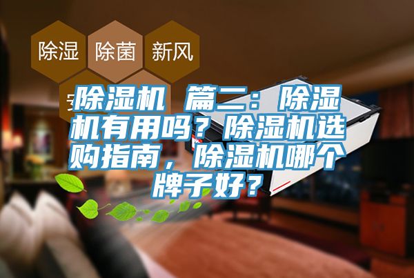 除濕機 篇二:除濕機有用嗎?除濕機選購指南,除濕機哪個牌子好?