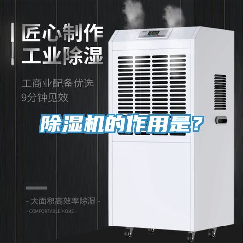 除濕機的作用是？