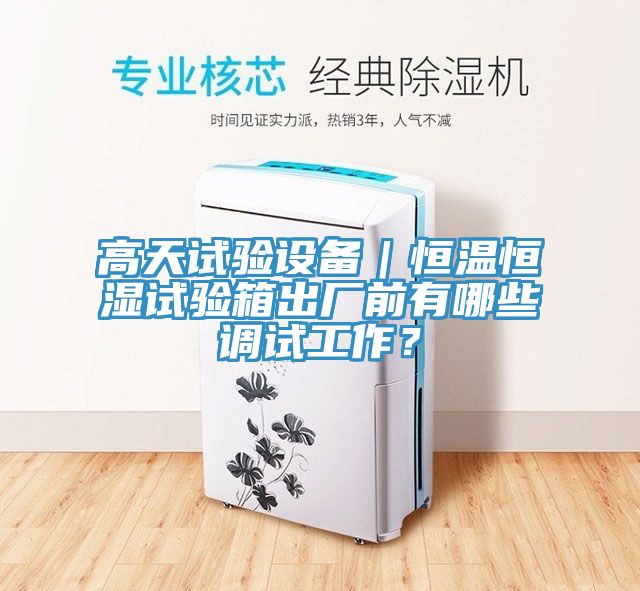 高天試驗設備|恒溫恒濕試驗箱出廠前有哪些調試工作?